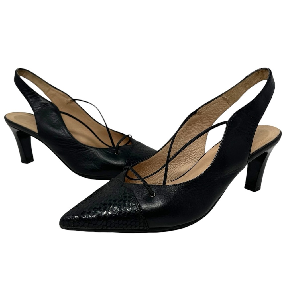 Hispanitas point toe sling back heels EU38